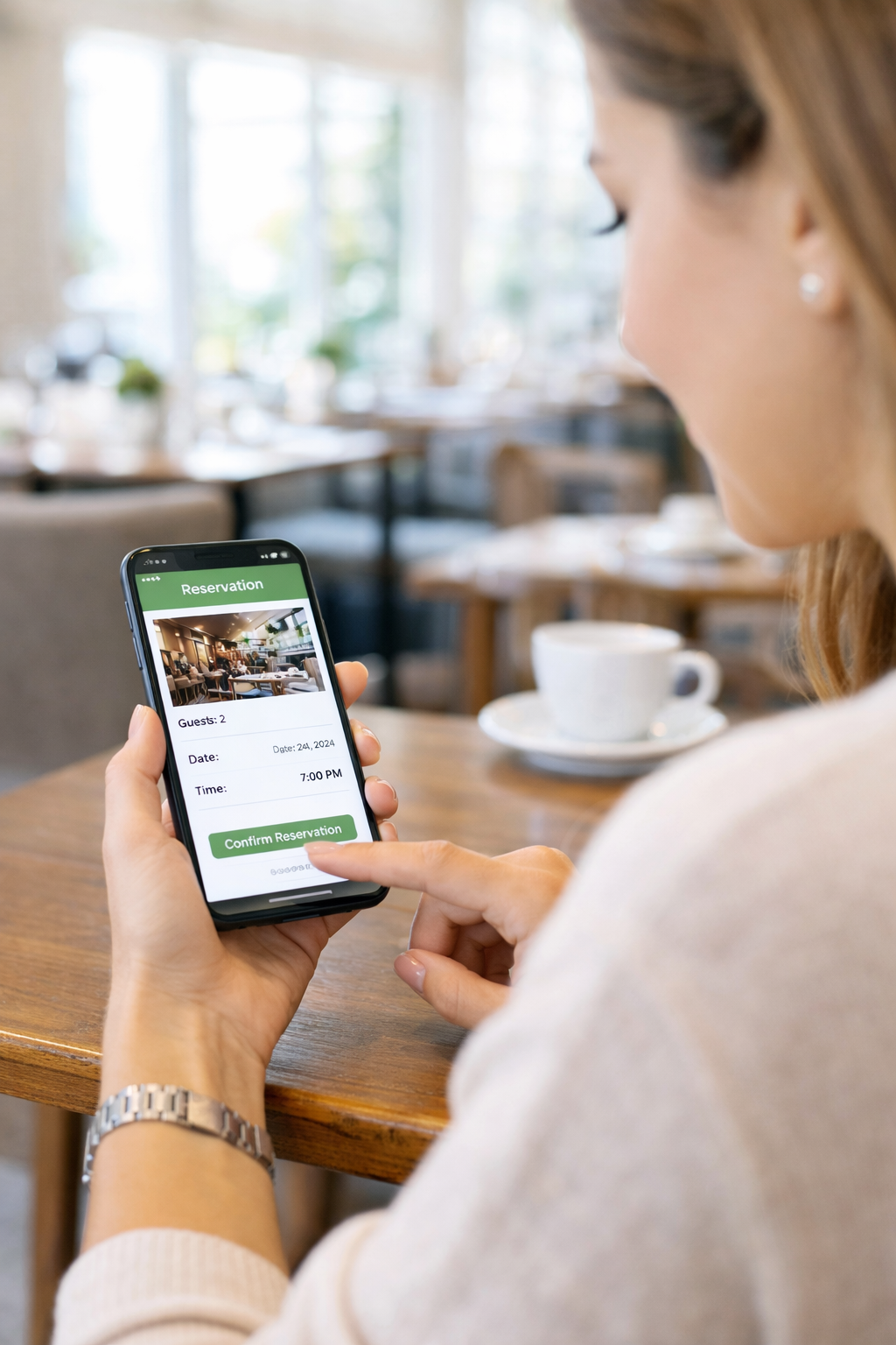 Vendég foglal mobilon